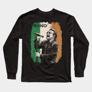 Vintage Distressed Bono Long Sleeve T-Shirt